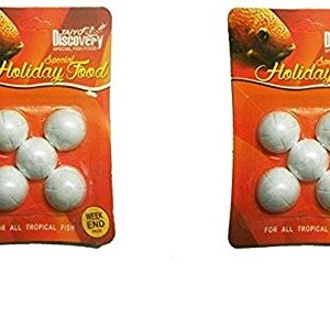 Taiyo Pluss Discovery Vacation Weekend Holiday Fish Food, 10 g |White| 10 Pieces| Pack of 2