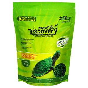 Taiyo Pluss Discovery® Premium Turtle Food- Refill Pouch Pack | Daily Nutrition Sticks with Spirulina and Stabilised Vitamin C | Suitable for Turtles of All Life Stages